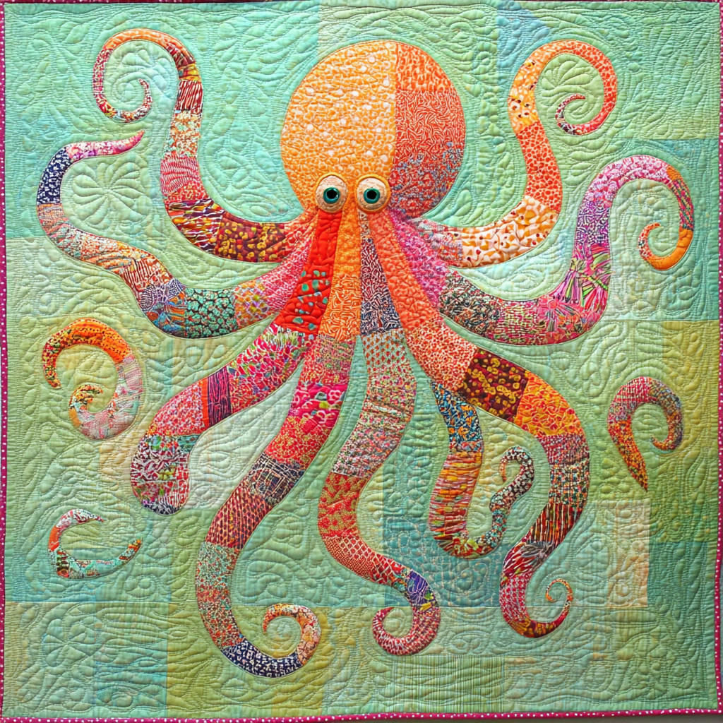 Octopus DAI040924214 Quilt Blanket