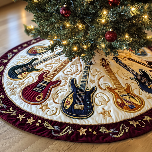 Guitar TAI091024266 Quilted Tree Skirt