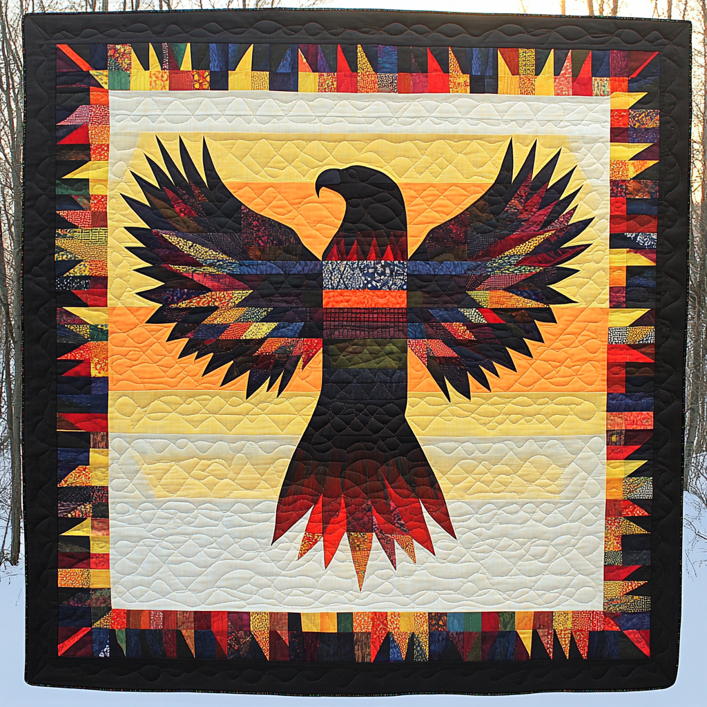 Native American Eagle DAI040924181 Quilt Blanket