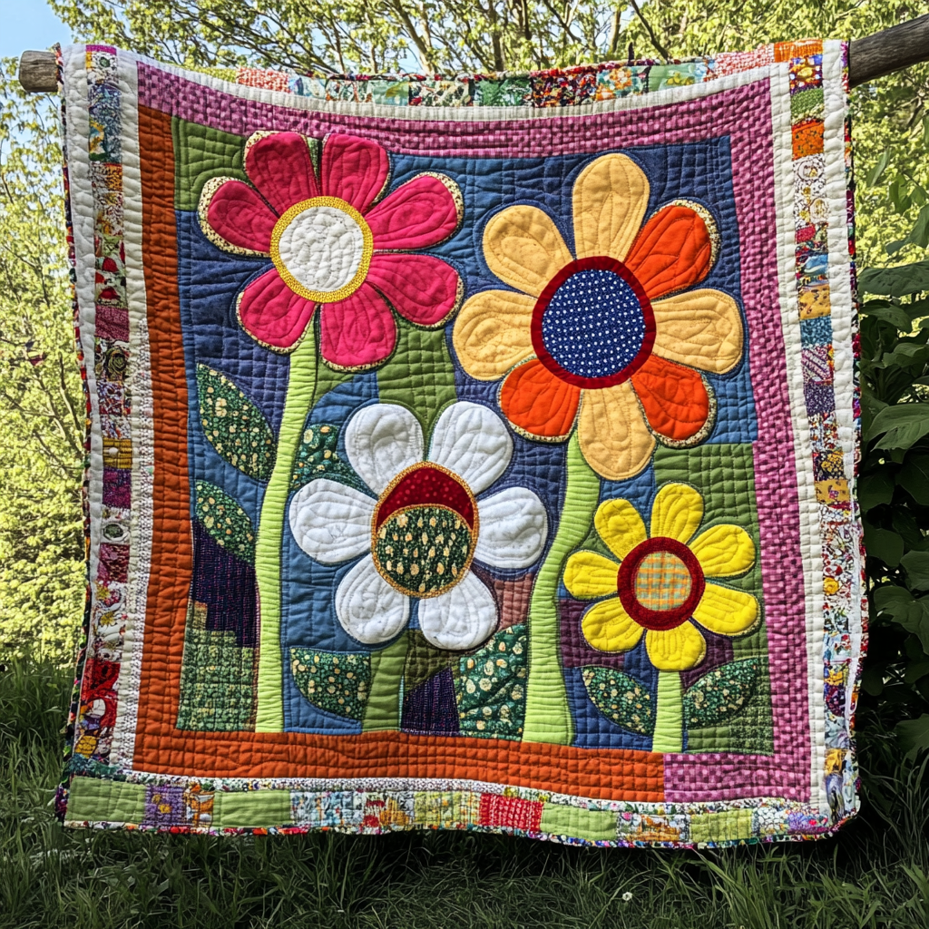 Daisy DAI130824084 Quilt Blanket – Alpha Quilt