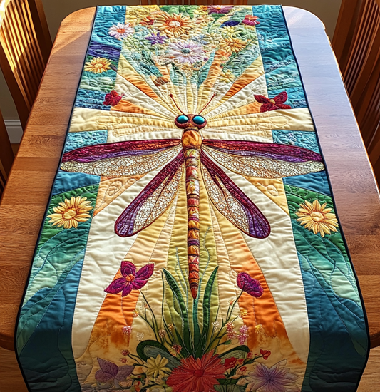 Dragonfly DAI150125310 Quilted Table Runner