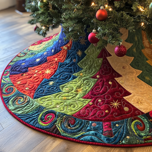 Christmas Tree TAI041024003 Quilted Tree Skirt