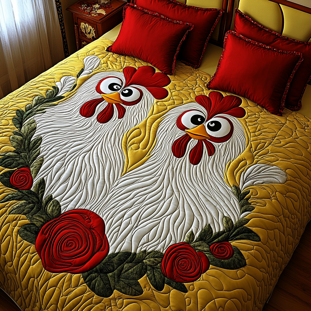 Chicken TAI201124121 Quilt Bedding Set