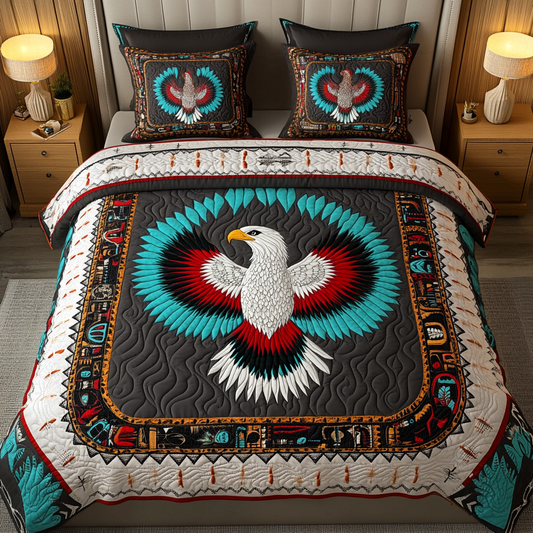 Native American Eagle DAI051224076 Quilt Bedding Set