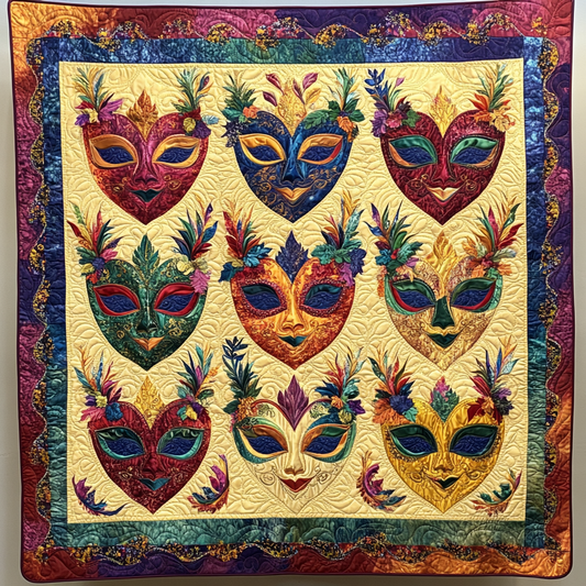 Mardi Gras DAI200125143 Quilt Blanket
