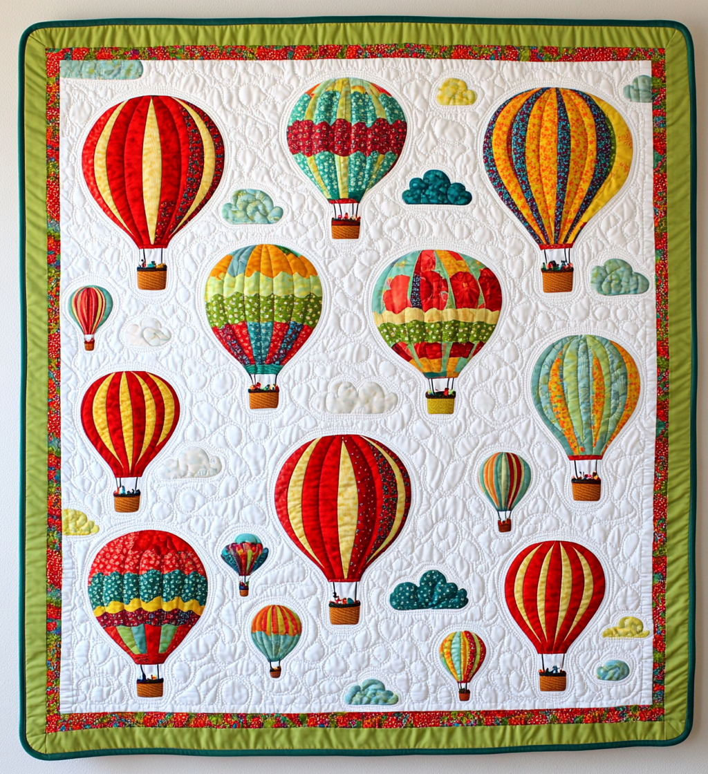 Hot Air Balloon DAI231124036 Quilt Blanket