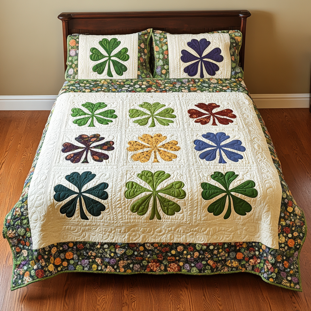 Clover DAI280824133 Quilt Bedding Set