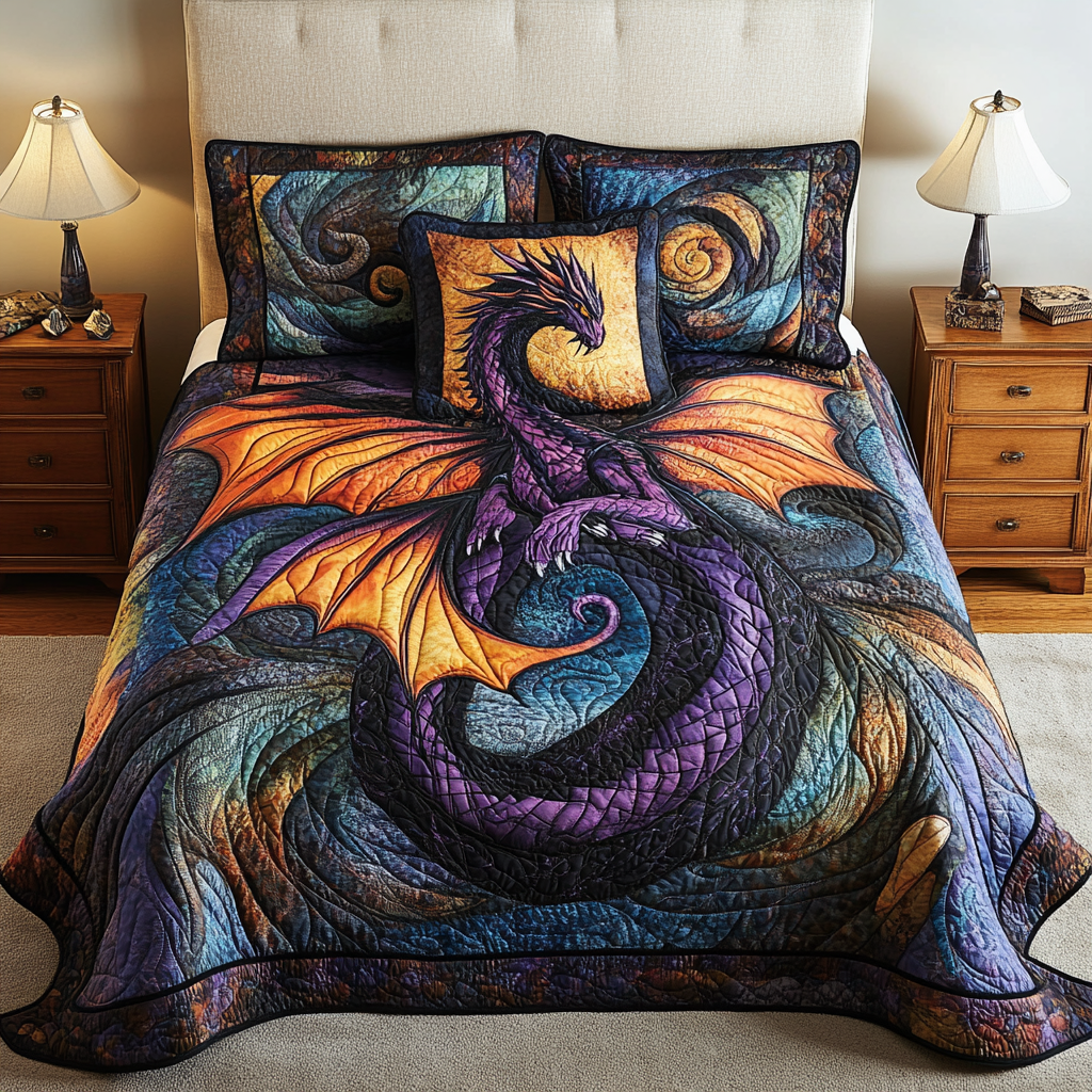 Dragon TAI141124001 Quilt Bedding Set