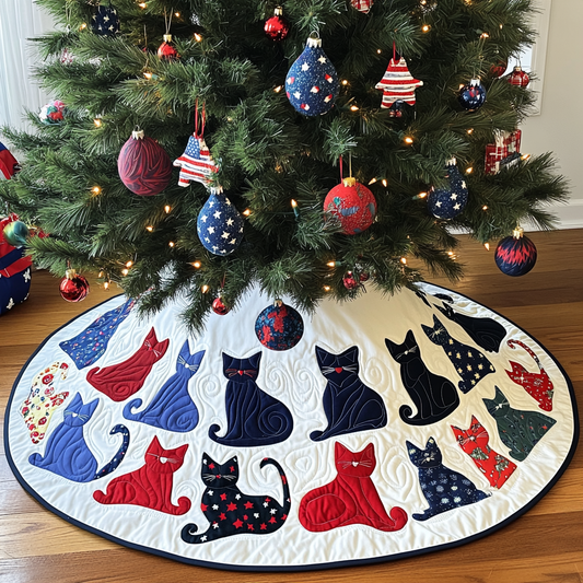 Cats TAI041024027 Quilted Tree Skirt