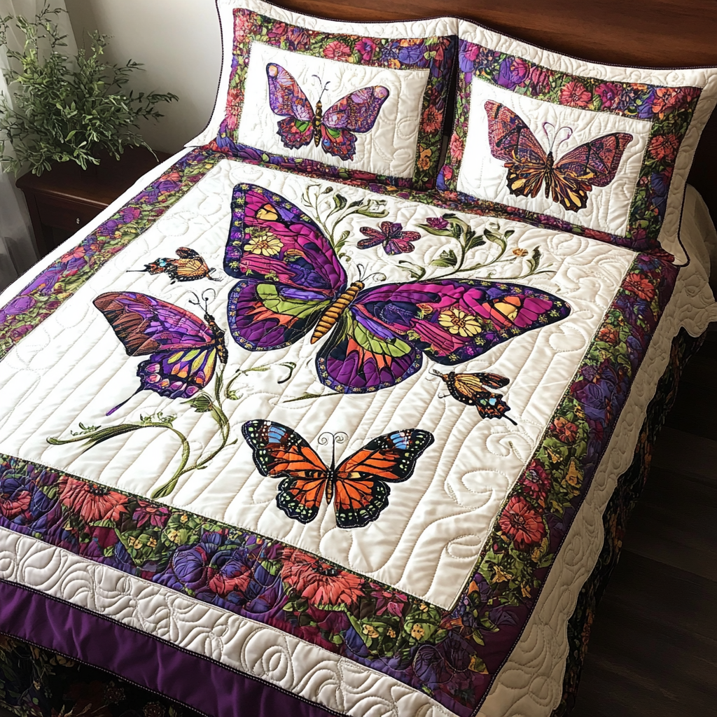 Butterfly TAI080824086 Quilt Bedding Set