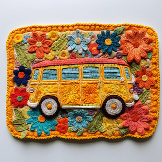 Hippie Caravan TAI040124323 Quilted Placemats