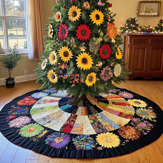 Sunflower TAI021024117 Quilted Tree Skirt