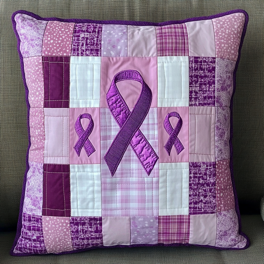 Breast Cancer Ribbon DAI040225329 Quilted Pillow Case