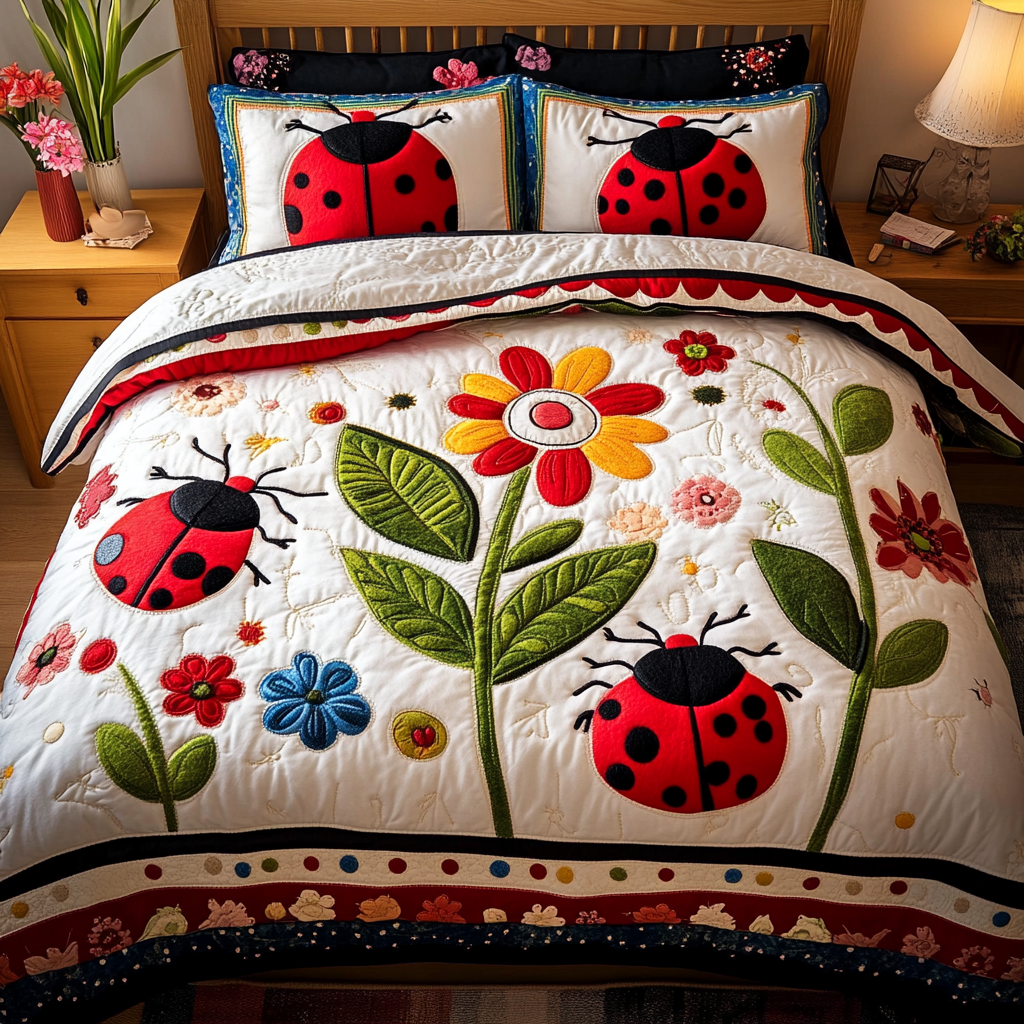 Ladybug DAI090125016 Quilt Bedding Set