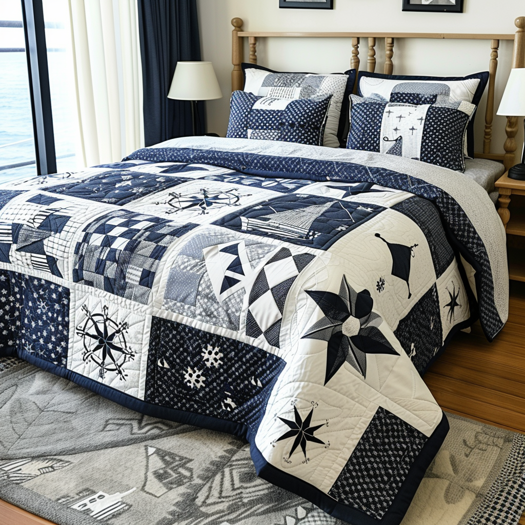 Nautical TAI040624066 Quilt Bedding Set