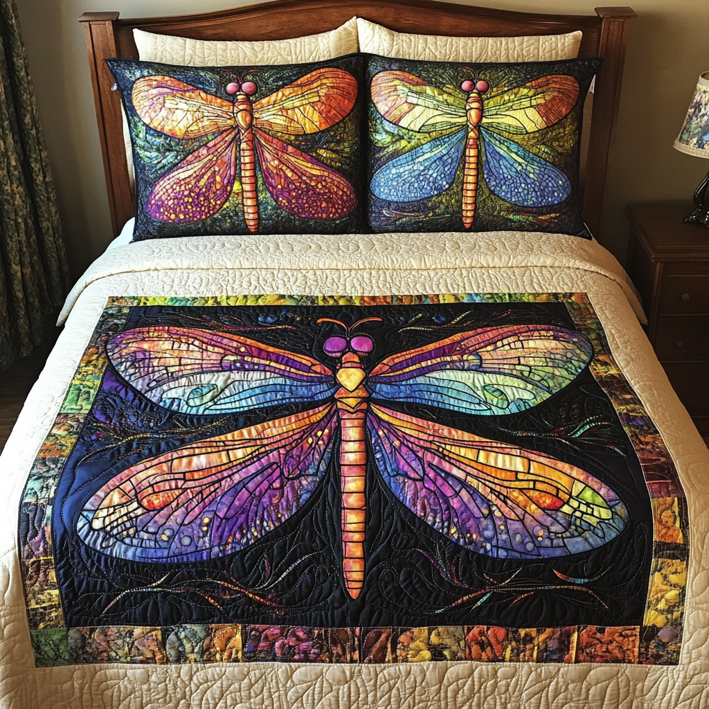 Dragonfly TAI181024154 Quilt Bedding Set