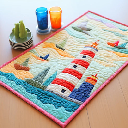 Lighthouse TAI260224284 Quilted Table Runner