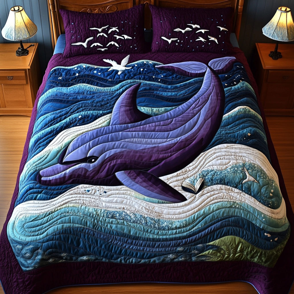 Dolphin DAI101224043 Quilt Bedding Set