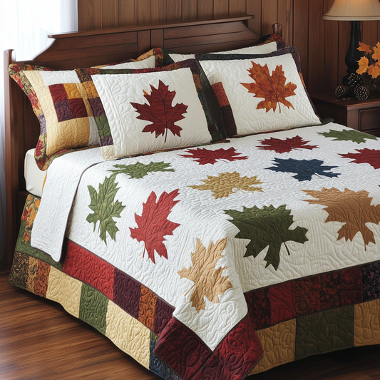 Maple Leaves DAI280824045 Quilt Bedding Set