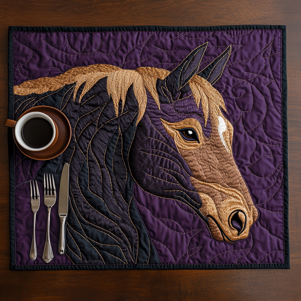 Horse TAI121024151 Quilted Placemats