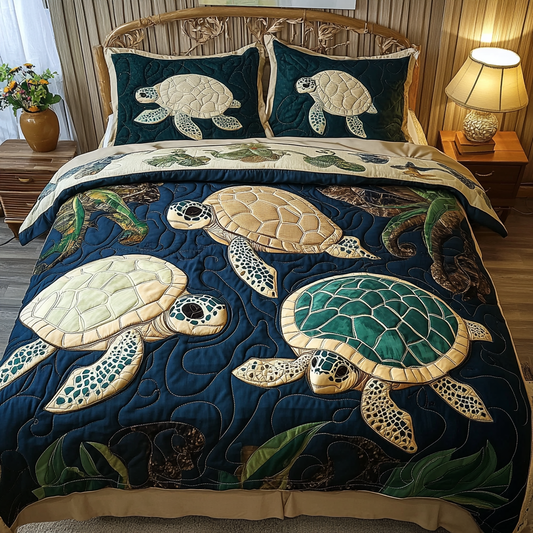 Turtle DAI280824087 Quilt Bedding Set