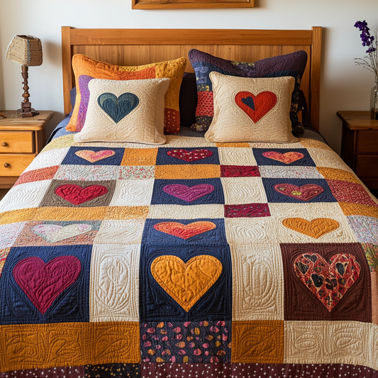 Heart DAI200125044 Quilt Bedding Set