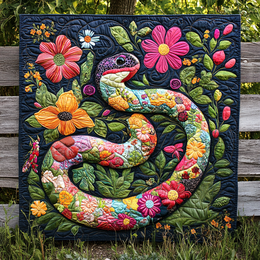 Floral Snake DAI200125250 Quilt Blanket