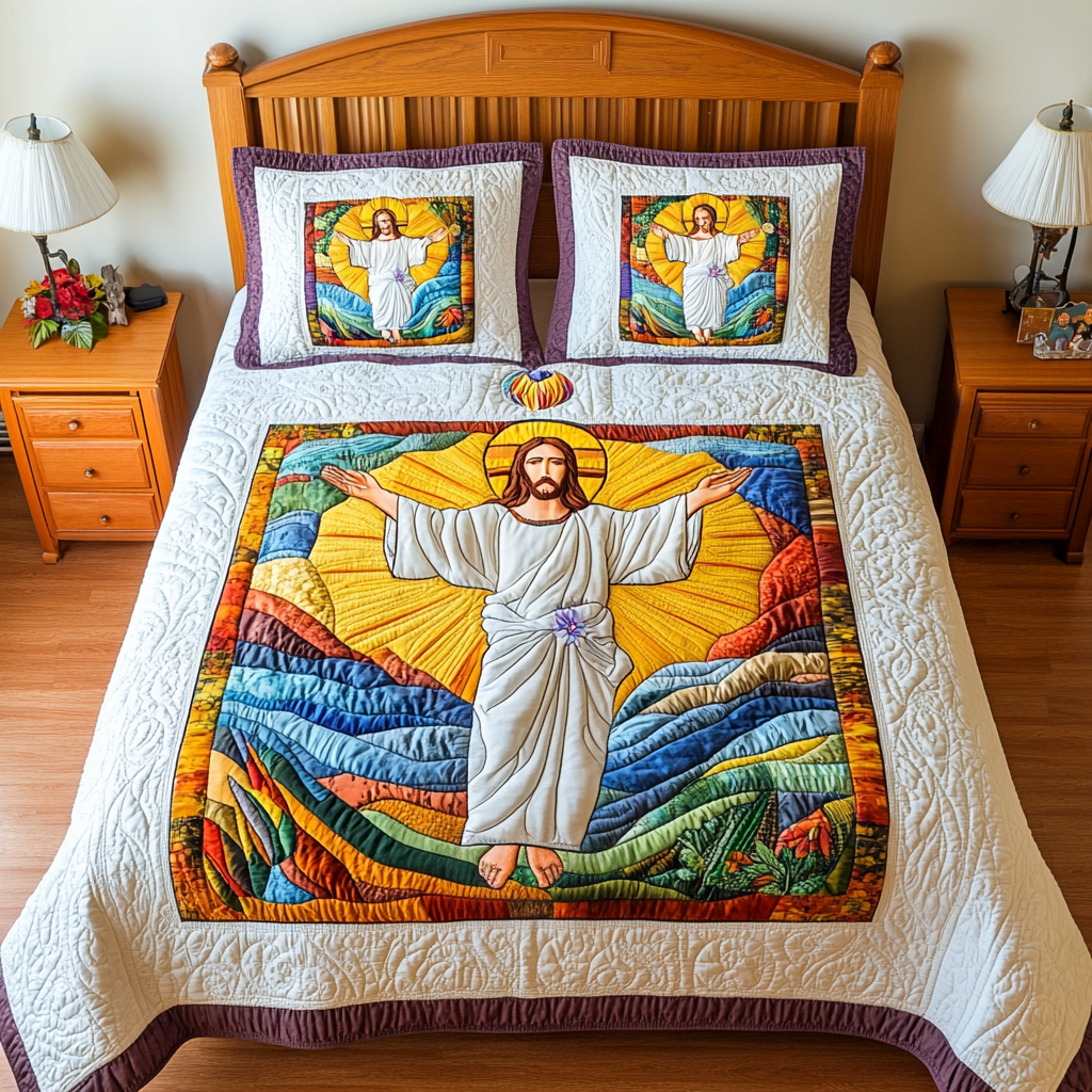 Jesus Christ DAI051224053 Quilt Bedding Set