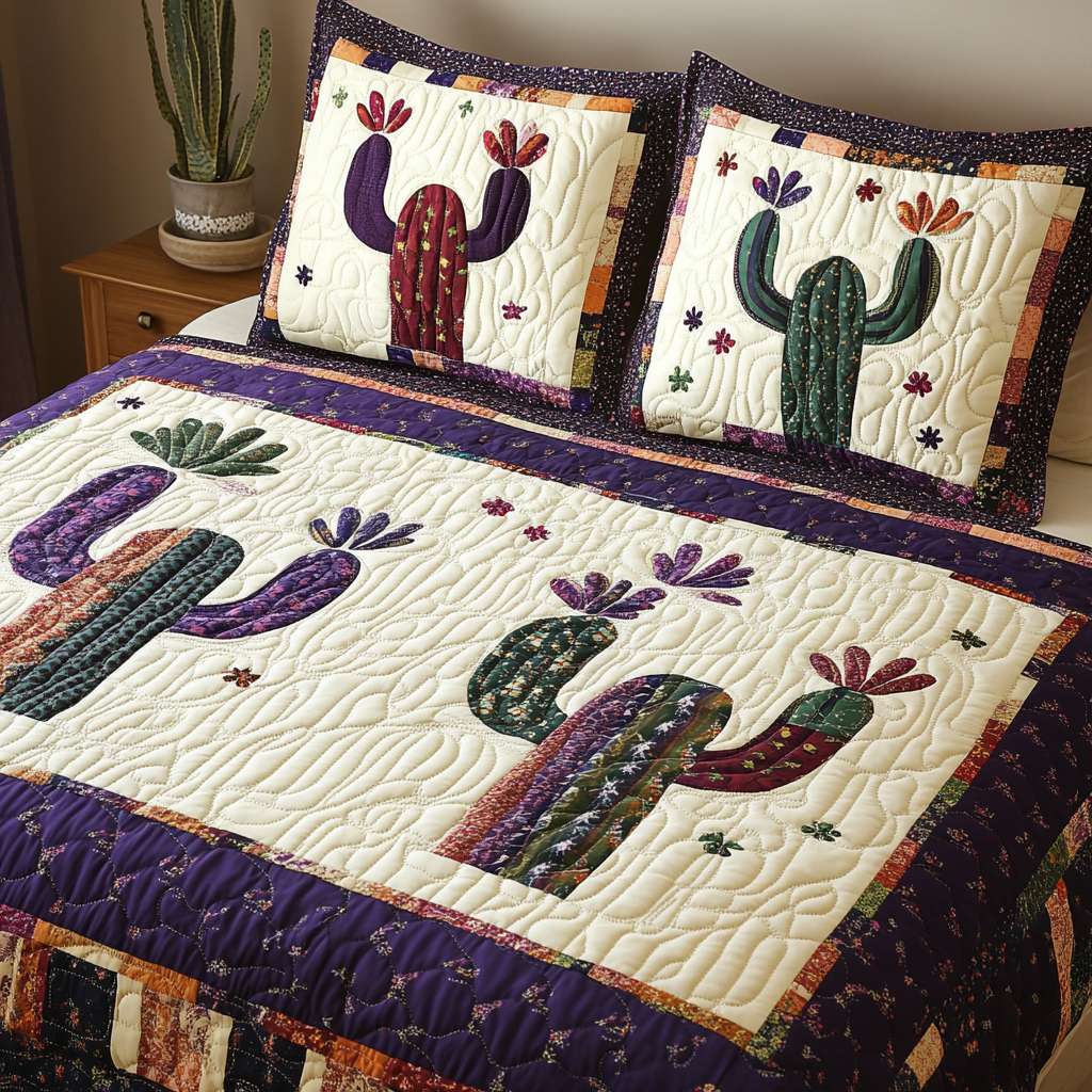 Cactus DAI280824238 Quilt Bedding Set