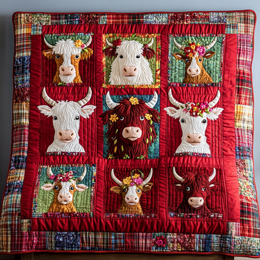 Highland Cow DAI040225161 Quilt Blanket