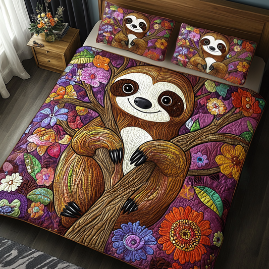 Sloth DAI040225298 Quilt Bedding Set