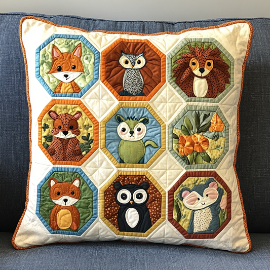 Woodland Animal DAI040225334 Quilted Pillow Case