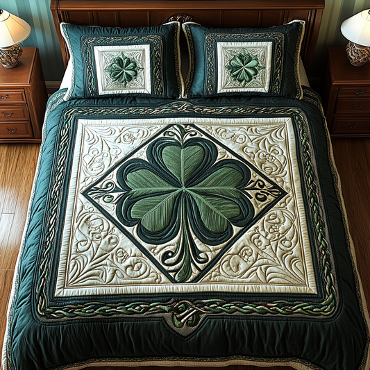 Celtic Shamrock TAI101224530 Quilt Bedding Set