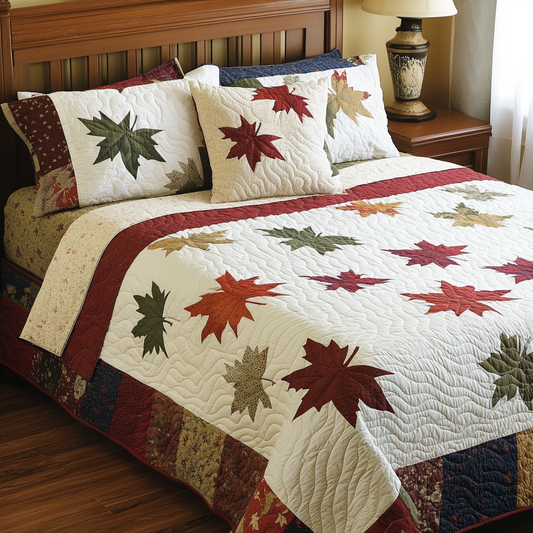 Maple Leaves DAI280824041 Quilt Bedding Set