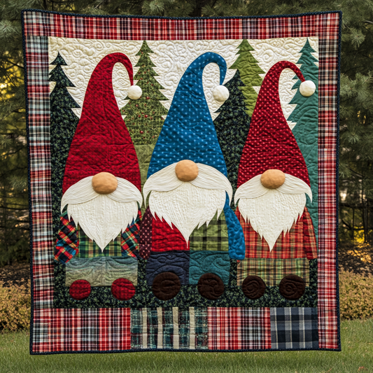 Christmas Gnome TAI151024444 Quilt Blanket