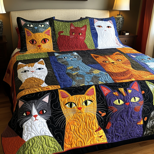 Cat TAI041024536 Quilt Bedding Set