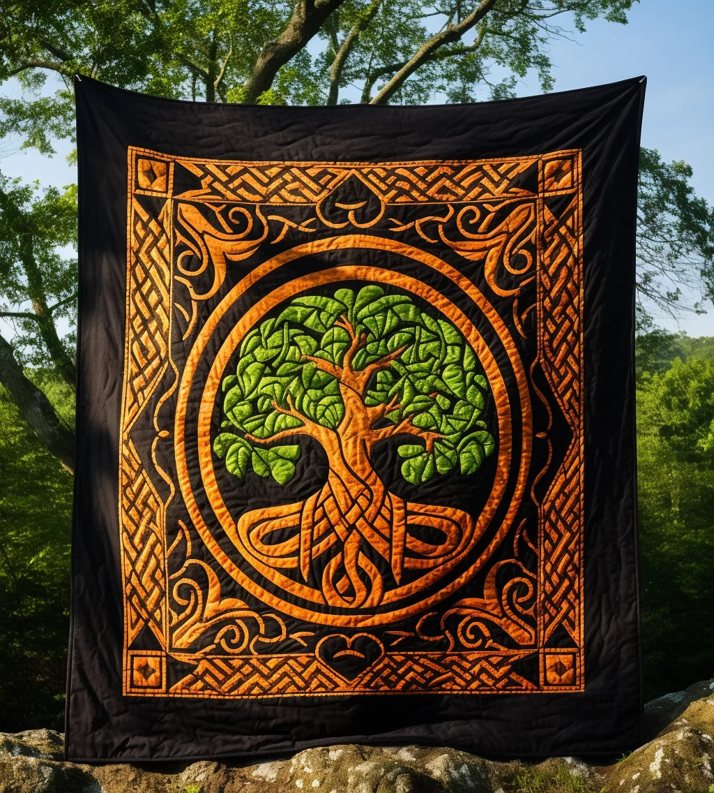 Celtic Tree Of Life BL10112333 Quilt Blanket