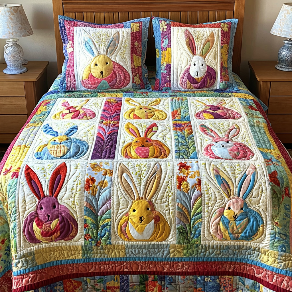 Bunny DAI040225174 Quilt Bedding Set