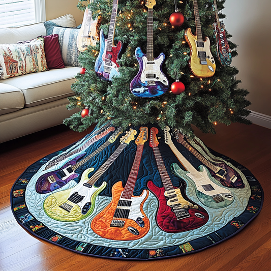 Guitar TAI041024157 Quilted Tree Skirt