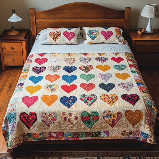 Heart TAI151024456 Quilt Bedding Set