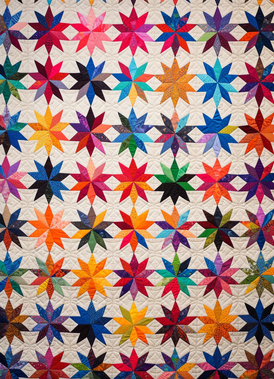 Colorful Star BL11112303 Quilt Blanket