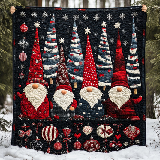 Christmas Gnome TAI260924113 Quilt Blanket