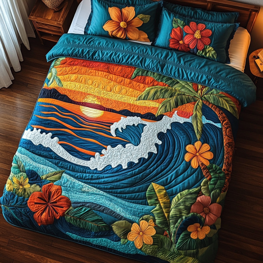 Sunset Beach DAI090125023 Quilt Bedding Set