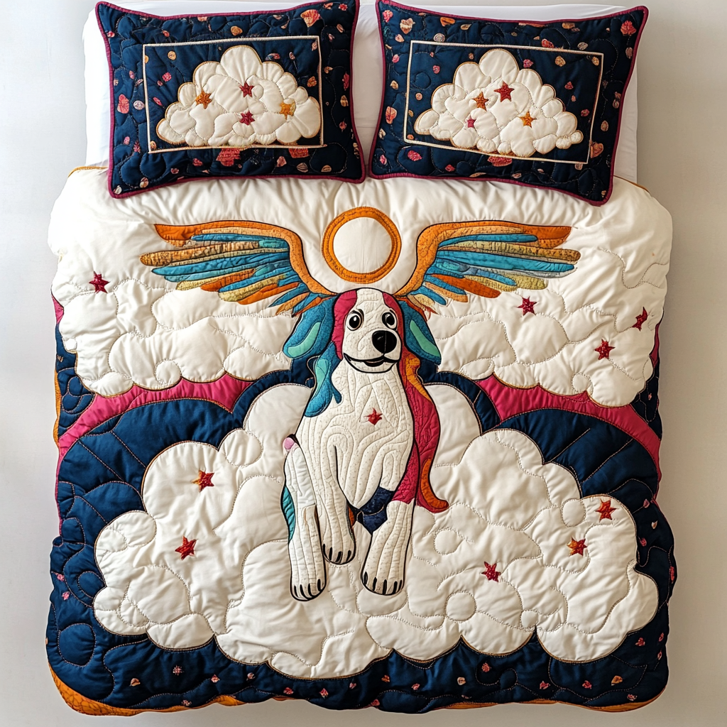 Dog Angel DAI150125290 Quilt Bedding Set