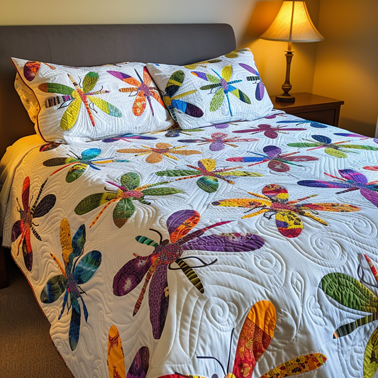 Dragonfly TAI040624107 Quilt Bedding Set