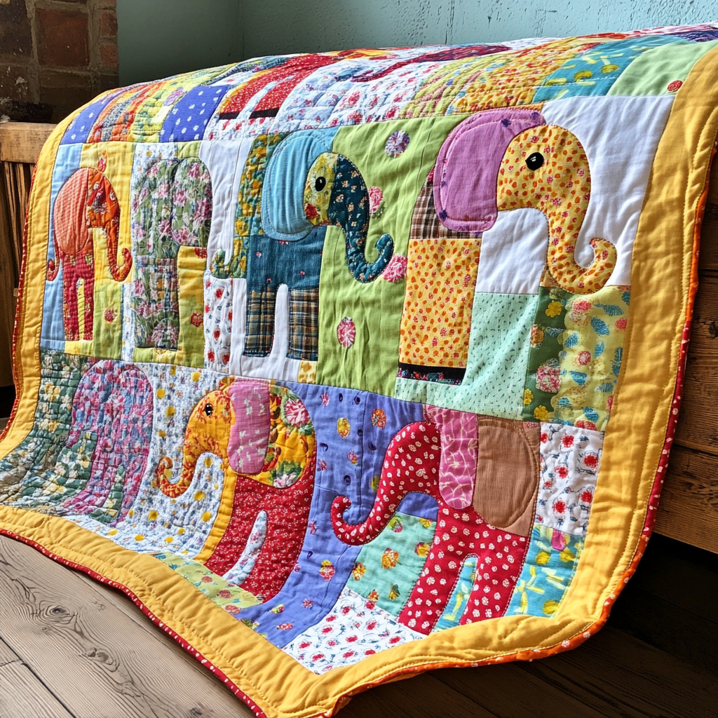 Elephant DAI130824097 Quilt Blanket