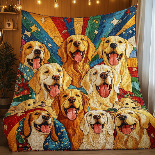 Golden Retriever TAI181024061 Quilt Blanket