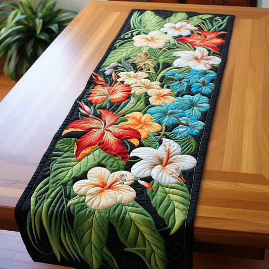 Hibiscus TAI201223052 Quilted Table Runner