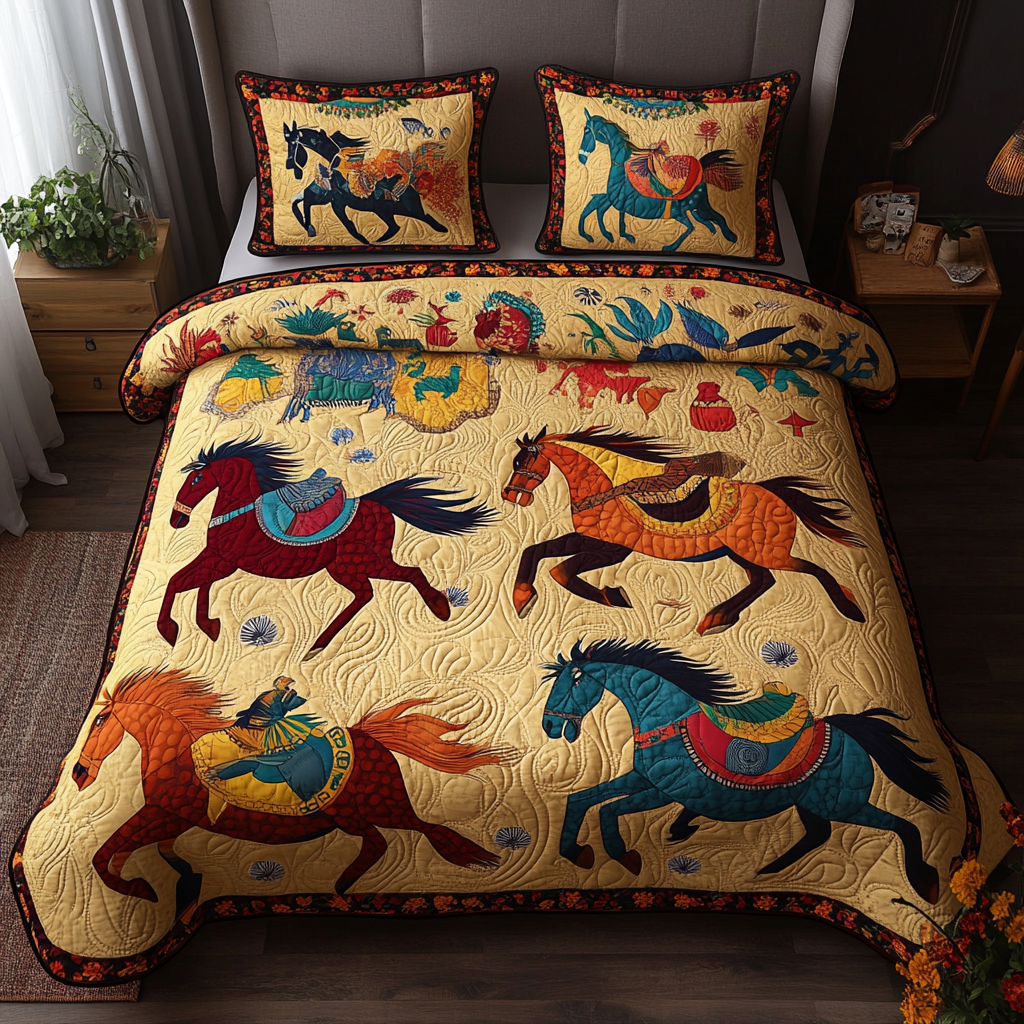 Native Horse TAI080824054 Quilt Bedding Set