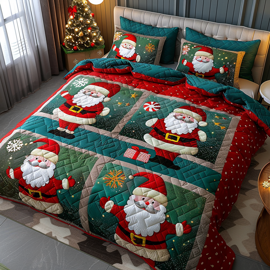 Christmas Santa TAI010824047 Quilt Bedding Set